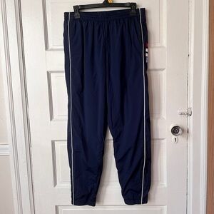 Tommy Hilfiger Nylon Track Pants Lined Athletic‎ Workout Running Sporty Small